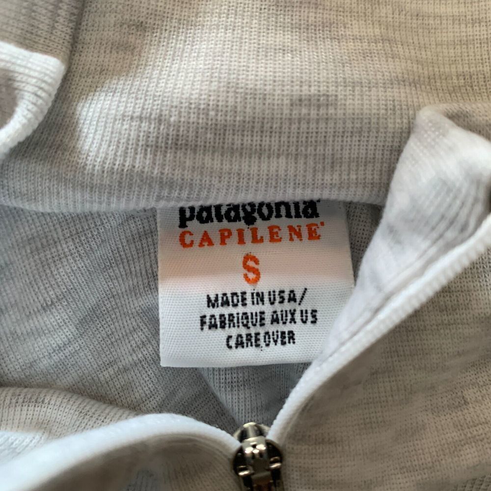 Patagonia Capilene Womens Size Small Gray Performance1/4 Zip Shirt Blouse - Picture 4 of 5